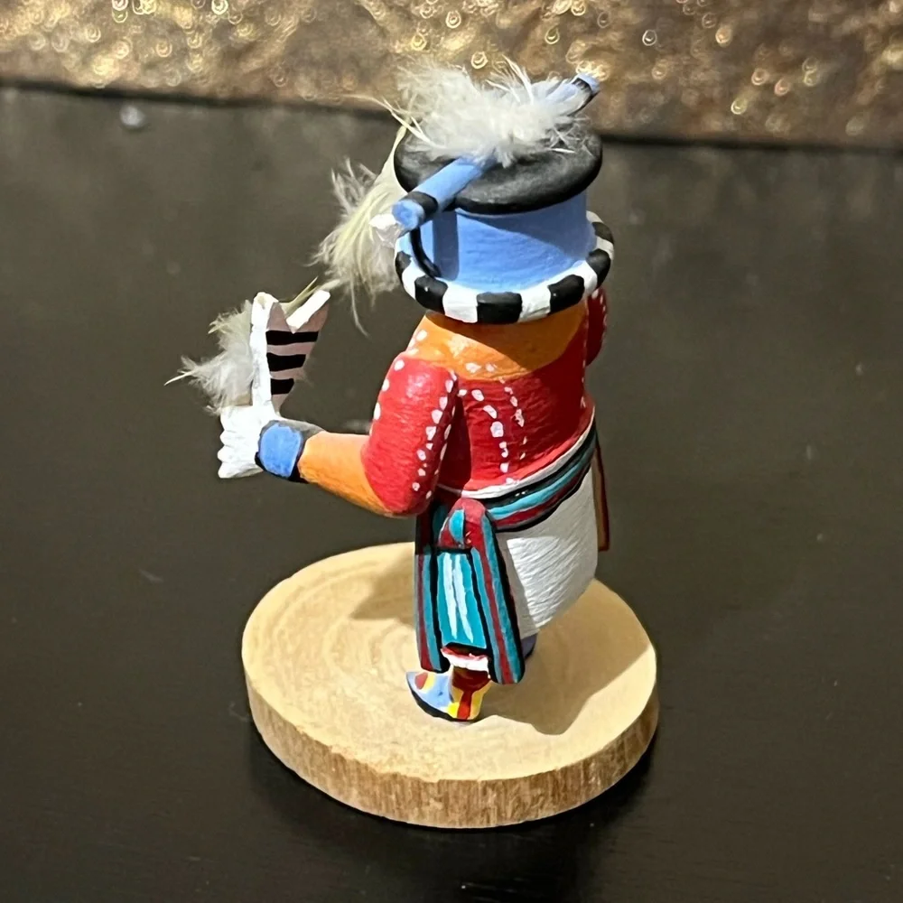 💙Vintage Authentic Stick Carrier Kachina Doll Miniature Native First People💙 - Picture 3 of 8
